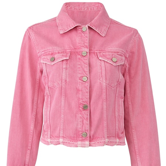 sanctuary pink denim jacket